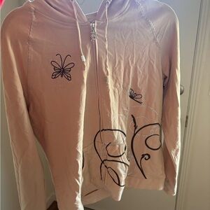 BCBG beige pant and jacket set